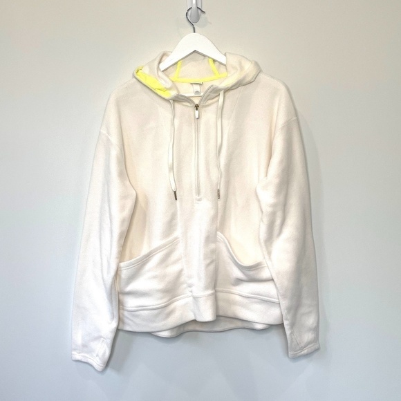 all in motion Sweaters - All in Motion White Women's Fleece Pullover